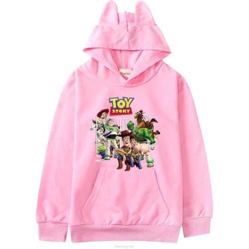 Toy Story 4 Kid Girl Spring Autumn Full Sleeve Hoodie Sweatshirt Child Baby Cartoon Hoody Coat Tops Jacket Color Clothing Disney