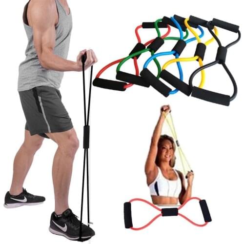 Elastic Gym Fitness Yoga Resistance Band Sport Workout Rubber Loop Pull Rope Chest Expander Exercise Stretch Belt Yoga Latex