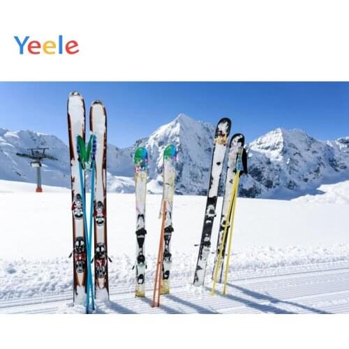 Yeele Ski Facility Snow Skateboard Children Portrait Photographic Backgrounds Customized Photography Backdrops For Photo Studio