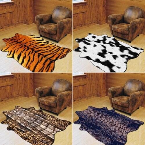 Leopard Print Carpets for Living Room bedroom Area Rug Classic Sexy Yellow Brown European Home Non-slip Chair Cushion Lounge Mat