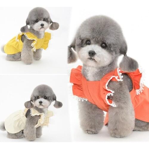 Summer Pet Dress Dog Cat Puppy Dresses Small Dog Clothes Yorkshire Terrier Pomeranian Shih Tzu Bichon Poodle Schnauzer Clothing