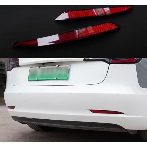 Model3 Car LED Bumper Lamp Light Turn Signal Light Reflector Lens Light Rear Fog For Tesla Model 3 Accessories 2020 Model three