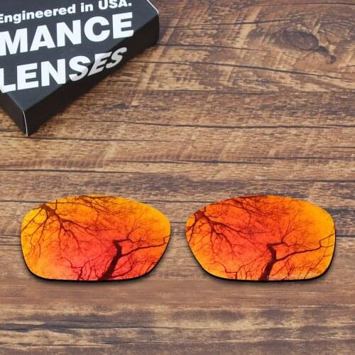 ToughAsNails Resist Seawater Corrosion Polarized Replacement Lenses for Oakley Ten Sunglasses Orange Red Mirrored (Lens Only)
