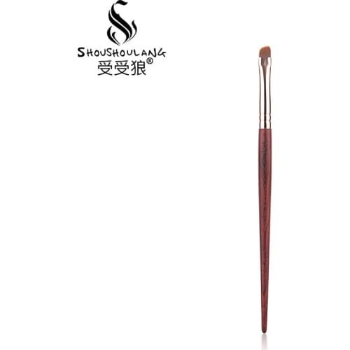 Shoushoulang Professional Handmade Make Up Brush Angled Eyebrow Brush HZ1016 Resilient Synthetic Fiber Makeup Brushes