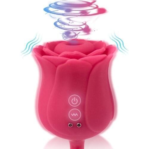 Rose Vibrator Toy Sex Shop Vagina Stimulator Nipple Sucker Vibrators for Women Clitoris Powerful Female Masturbators Sex Machine