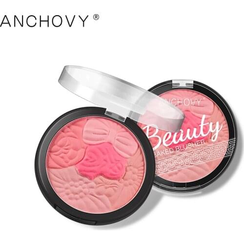 5 Color Face Blusher Powder Petal Blush Carving Blush Highlighter Gloss Blush Rouge Contour Shadow Cosmestic Blusher TSLM1