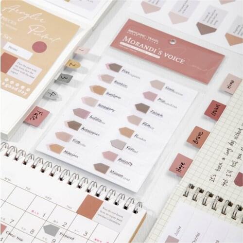 3Sheets/Pack 8 Designs Sticky Notes Index Memo Pad Bookmarks Arrows Semicircle Scheduler Paper Stickers Kids Students Stationery