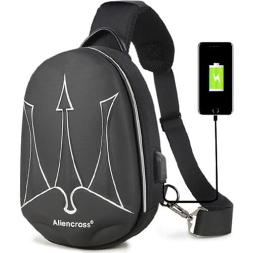 Anti-theft Shoulder Bag for 7.9' iPad Mini Crossbody Bags Usb Charging Waterproof Travel Messenger Short Trip Chest Pack