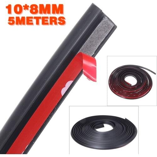 1pc 5M Car Door Window Edge EPDM Rubber Weatherstrip Seal Strip Sealing For Auto Exterior DIY Styling Moulding