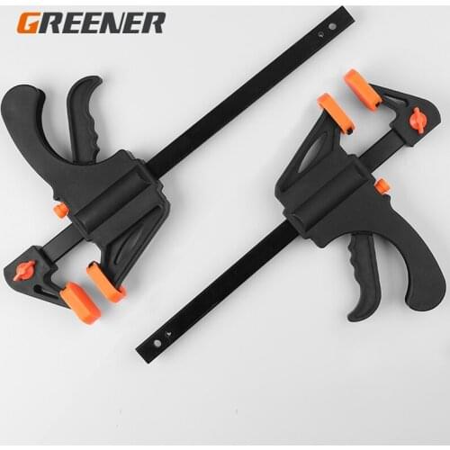 Greener Clamping Device Woodworking Clip Fixture F Clamp Tool Hand Speed Squeeze Release Kit 4 6 8 12 18 24 30 Inch Wood Working