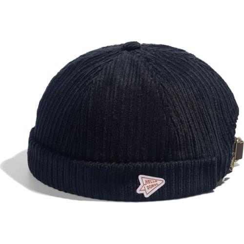 Clape Vintage Docker Cap Brimless Hat Breathable Beanie Hats Cotton Retro Adjustable Literary Landlord Sailor Cap Men HipHop Hat