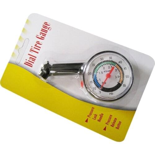 High-precision tire pressure gauge to measure tire pressure monitor can deflate metal car tires tire pressure gauge for vehicles