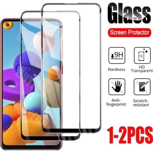 1-2Pcs Screen Protector For Samsung Galaxy A21 s A21s A30 A30s A51 A70 A71 Glass a21s Tempered Glass Full Phone Film samusng a21
