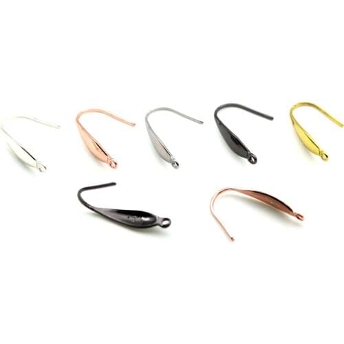 20pcs/lot Stainless Steel Earring Findings 4.5*21MM Earring Hooks Ear Wires Women DIY Jewelry Making Components Accessories
