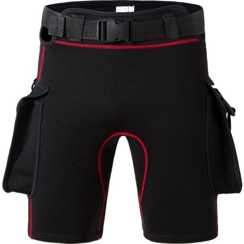 2021 Neoprene Deep Diving Shorts Sun Protection Pants Leg Bag Bandage Pants Adjustable Elastic Mens Diving Shorts