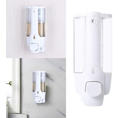 350ml Wall Mount Soap Dispensing Bathroom Washroom Shower Shampoo Dispenser With Lock