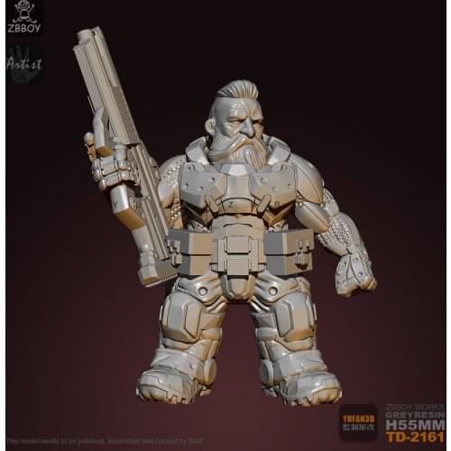 55mm Resin model kits figure colorless and self-assembled TD-2161