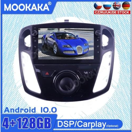 Android10 6+128 For Ford Focus 2004-2013-2017 Multimedia Radio Player Touch Screen Stereo GPS Navigation System DSP Carplay