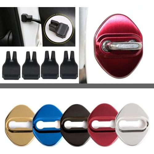 Car-Styling Door lock Cover Car Emblem Fit For Mazda 3 mazda 6 CX 5 CX-5 CX3 323 Accessories Stainless Steel Car Styling Sticker