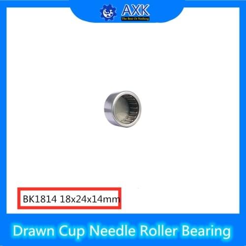 BK1814 Needle Bearings 18*24*14 mm ( 5 Pc ) Drawn Cup Needle Roller Bearing BK182414 Caged Closed ONE End