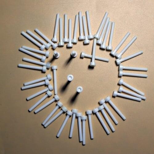 Zirconia ceramic screw / antioxidant, high temperature resistant, acid base, high strength screw /M3*15