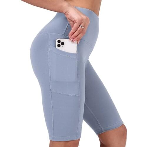 CHRLEISURE High Waist Fitness Leggings Five-Point Yoga Sweatpants Stretch Training Running Leeging Sport Femme
