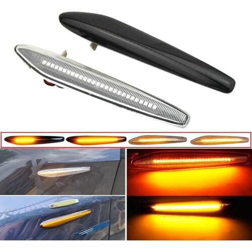 2Pieces Flowing Repeater Lamp LED Side Marker Dynamic Turn Signal Light For Alfa Romeo 159 Sportwagon Boera Spider 939