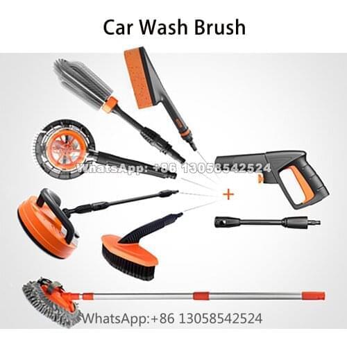 Car Cleaning Tool, Car Vehicle Wheel Tire Brush, Lotus Nozzle Splash Cover, Chenille Dust Duster, Water-passing Hub Brush