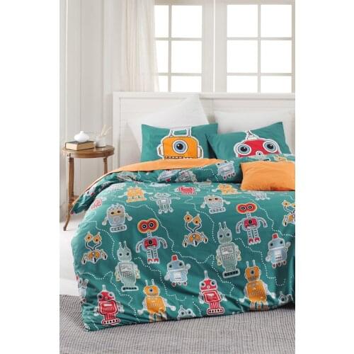 Bedding Set %100 Cotton With Pillowcase Duvet Cover Sets Linen Sheet Green Double Queen Size Quilt Covers Bedclothes Modern Cute