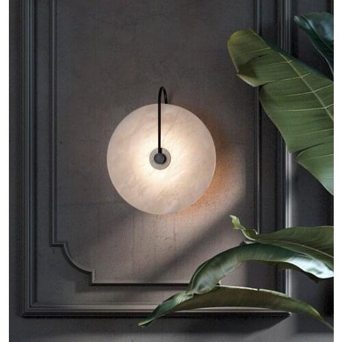 Loft crystal wall lamp glass wall sconces crystal lampes suspendues glass ball wood dining room bedroom living room wall lamp