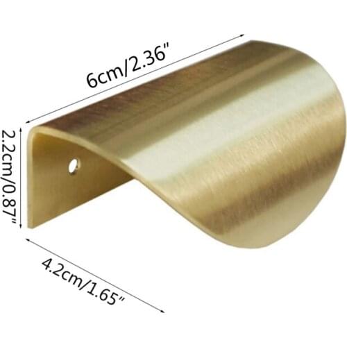 Gold Leaf Shape Cabinet Pulls Kitchen Door Furniture Handle Copper Drawer Knobs