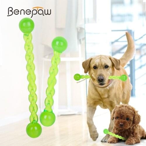 Benepaw Strong Flexible Chew Toy For Dogs Safe Rubber Training Small Medium Large Pet Toys Interactive Floatable Puppy Stick