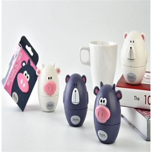 Cartoon Animal Vegetable Shape 60 Minute Timer Easy Operate Kitchen Timer Cooking Baking Helper Kitchen Tools Home Decoration