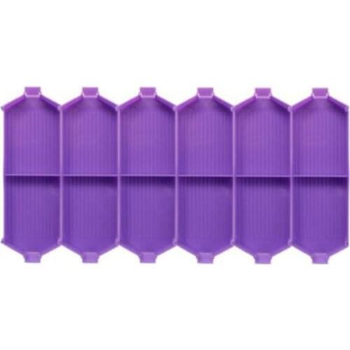 Diamond painting Cross Stitch tool Tray Diamond Tray Folding Square Diamonds And Round Diamonds Moasic For Dual use DIY