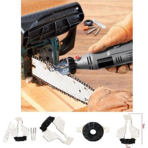 Chainsaw Sharpening Kit Electric Grinder Sharpening Polishing Attachment Set Saw Chains Tool GQ