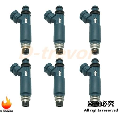 Set of 6 OEM 23250-50040 Fuel Injectors For Toyota Land Cruiser Tundra Lexus LX470 4.7L 23250-0F010 23250-46080