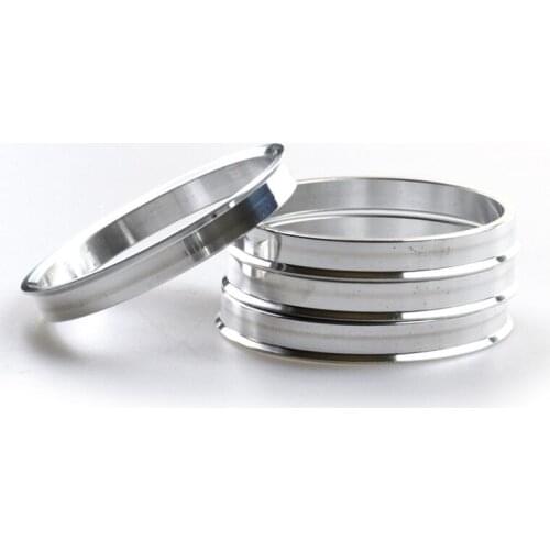 Brand New 1 Set /4 Pieces 54.1mm ID to 56.1mm OD Aluminum Centric Spigot Hub Rings Wheel Spacer