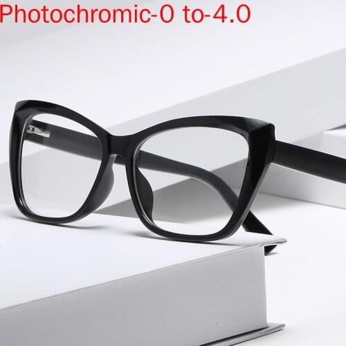 Prescription Eyeglasses Rectangle Half Frame Design Optical Glasses Women Myopia Photochromic Lenses Eyewear -0.5 -1 -1.5 -2 NX