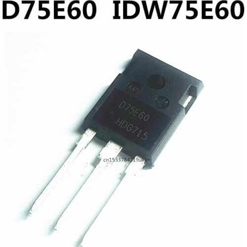 Original 2pcs/ D75E60 IDW75E60 TO-247 600V 75A