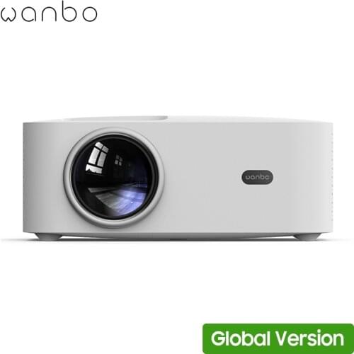 Global Version Wanbo X1 OSD Projector 1080P LCD Clear Projection Glass Lens Wireless Projection with AV/Audio/HDMI/USB Ports