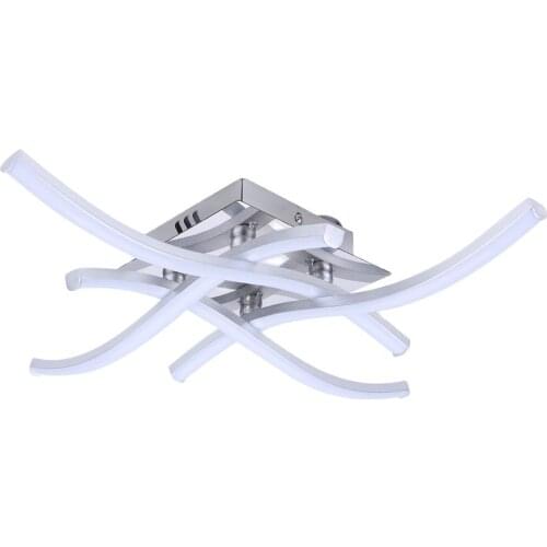 DIY Straight Bending Ceiling Lamp Led 12w 18w 24w Warm Cold Lighting luminar Kitchen Ceiling Lights For Bedroom Living Room