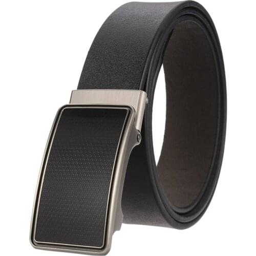 New Mens Leisure Business Belt Toothless Automatic Buckle Belt Men Belts for High Quality Designer Belts LY136-21807-1