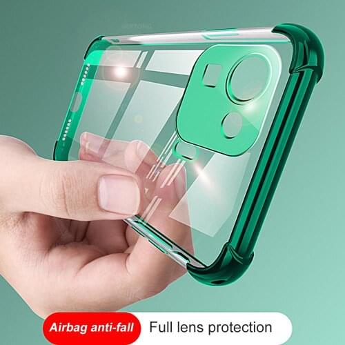 Luxury Plating Airbag Case For xiaomi Mi 11 lite 4G 5G Cover Mi 11 Pro Ultra Case for Xiaomi Mi 10 Pro 10s Protective Back Cover