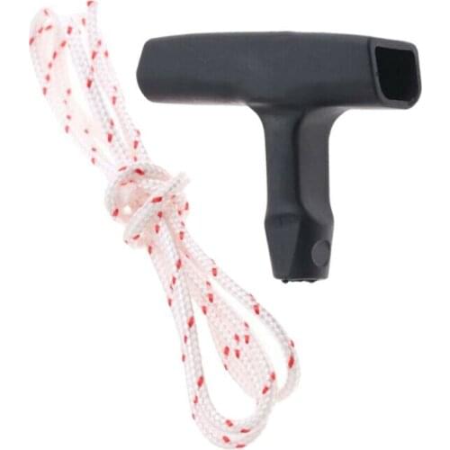 Recoil Pull Starter Cord Rope & Handle Replacement Durable Quality Use For Stihl FS120 FS200 FS250 FS300 & More Trimmer Use