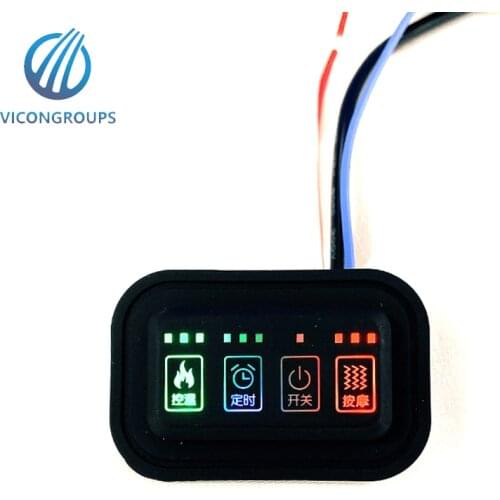 Silicone switch button with 3/4 control switch Intelligence Electronic Heating Message Timing control for Heating belly/waist