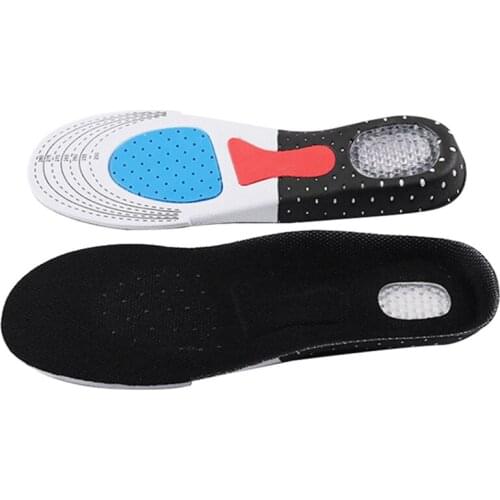 Silicone Gel Insoles Sport Running Insoles for feet Man Women orthopedic pad Massaging Shock Absorption arch support