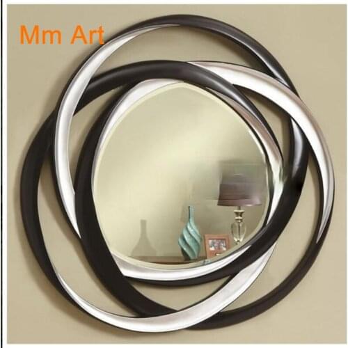 Modern Simple Hallway Decorative Mirror Wall-Hanging Mirror Living Room Sofa Background Wall Hanging Mirror Dining-Side Mirror