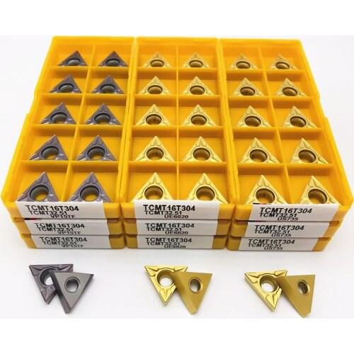 TCMT16T304 TCMT16T308 MA VP15TF UE6020 US735 Carbide insert TCMT external turning tool CNC metal lathe tool TCMT 16T304