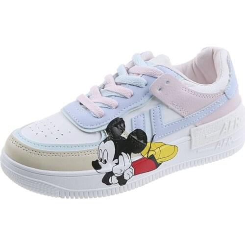 Disney Kids Cartoon Mickey Mouse Slip Tenis Feminino Casual Boys Shoes For Girl Adult Men And Female Student Women Sports Shoes