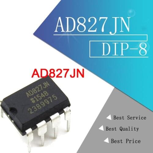 2pcs AD827 AD827JN AD827JNZ DIP-8 Audio Fever Dual Op Amp Amplifier